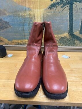 Dexter 731134 Men's Chukka Zip Boots in Reddish Brown, Sherpa lined, size 11M